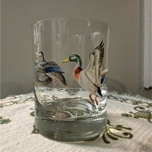 Norman R Warner Duck Design Lowball Glass